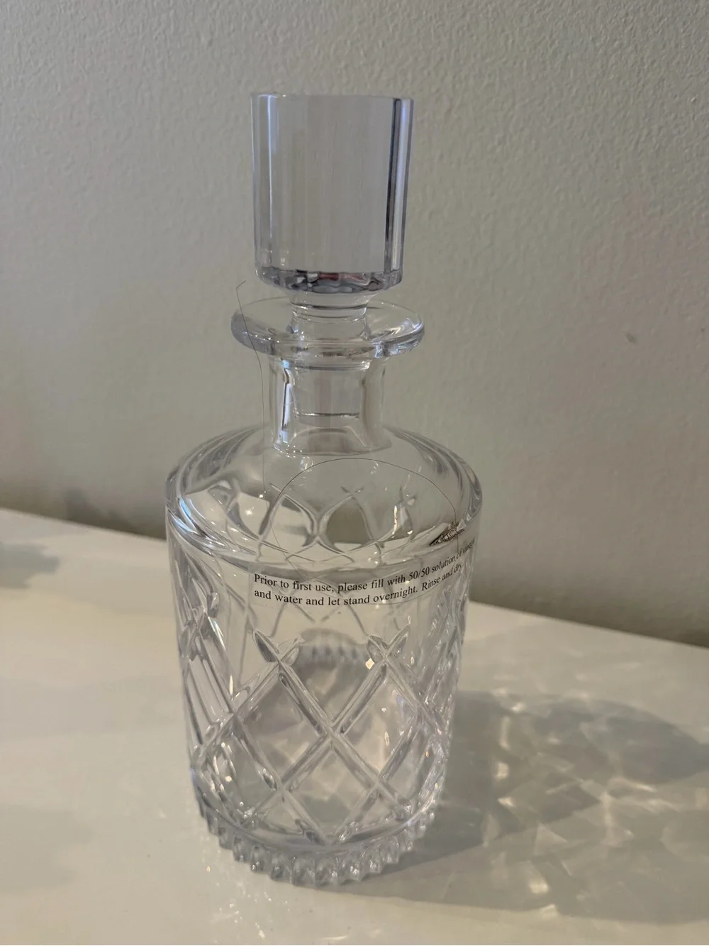Waterford Clear Crystal Cut Glass Decanter